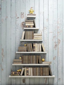 bookshelf-shaped-christmas-tree-background-d-illustration-54128273